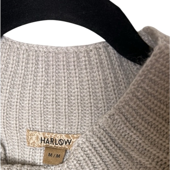 HARLOW, sweater,cropped ,chunky rib knit,oversized,raglan,academia,career,PTP 21 - Picture 2 of 8